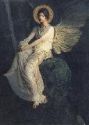 Abbott Handerson Thayer Angel Seated on a Rock oil painting
